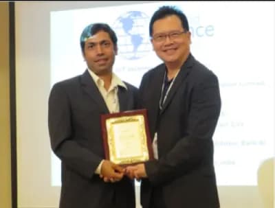 Blockchain IoT (BIoT) Security Panel Award by Ken Soh, Founding CEO, Athena Dynamics Singapore