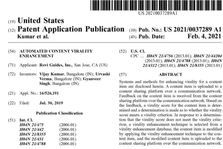 Front page of patent document 5 of 22