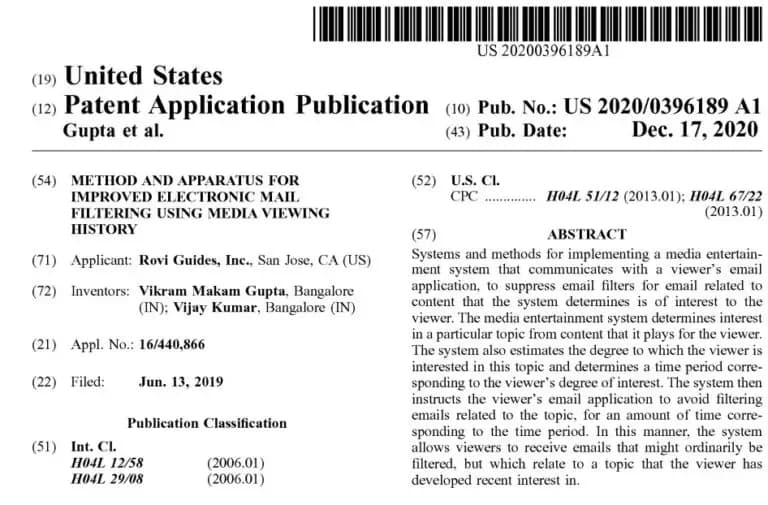 Front page of patent document 11 of 22