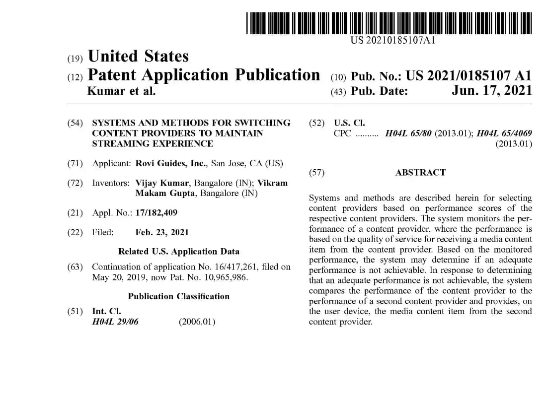 Front page of patent document 19 of 22